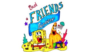 Draw best friends Spongebob and Patrick [upl. by Ater]