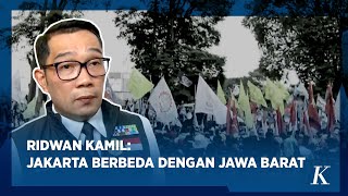 Ribuan Buruh di Bandung Tuntut Kenaikan UMP 2022 Seperti DKI Jakarta [upl. by Arotahs838]