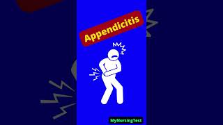 Appendicitis Signs and Symptoms for Nursing School and the NCLEX shorts [upl. by Oisacin280]