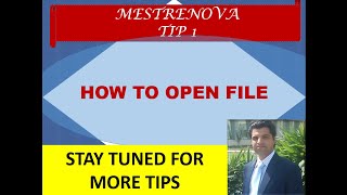 MetReNova Tip 1  Open file  Insert spectrum  Tutorial  Chemwonders [upl. by Martsen565]