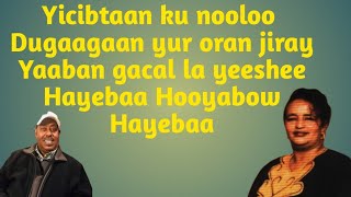 Hayebaa Hooyabow Saynab Cige iyo Salaad Darbi Heestii Hayebaa Hooyabow Lyrics qaaraami AsadLyrics [upl. by Means]