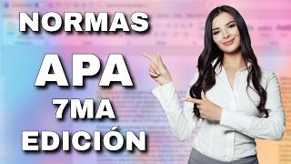 Cómo aplicar las normas APA séptima edición en Word Guía completa [upl. by Nuahsak]