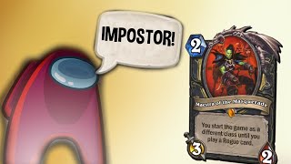 Hearthstone  Among Us Rogue the Ultimate Impostor Deck [upl. by Killoran271]