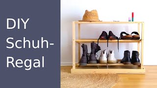 DIY Schuhregal selber bauen  Ordnung machen im Flur [upl. by Chandos]