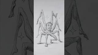 Nicolas Cage in LONGLEGS movie drawing art [upl. by Namialus961]