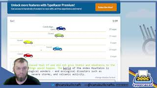 TypeRacer  the Quest for 40WPM [upl. by Mccormick]