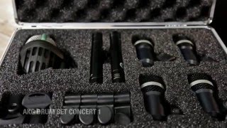 New From NAMM 2016 AKG Drum Set Concert 1 Drum Mic kit [upl. by Chari5]