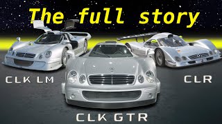 The Full Story  MercedesBenz CLK GTR amp CLK LM amp CLR  Race amp Street Versions [upl. by Pickford878]