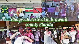 Phagwah Festival in Broward County Fort Lauderdale Florida 2022 [upl. by Seto162]