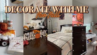 FALL ROOM MAKEOVER 2024🍁☕️ decorate with me shop with me amp room tour jewelryonlight [upl. by Araic791]