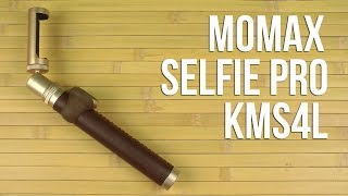 Распаковка Momax Selfie Pro Bluetooth Gold KMS4L [upl. by Luiza]