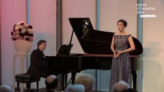 NEUE STIMMEN 2016  Prizewinners concert Miriam Albano sings quotDeh per questo istante soloquot [upl. by Halak]