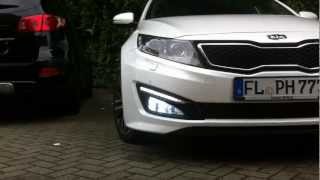 Kia Optima 2012 with 30xSMD LED 5050 bulbs in the foglights [upl. by Gottfried556]