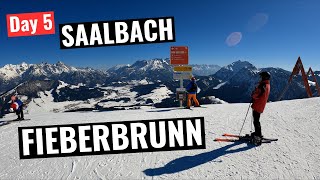 Saalbach Day 5  Skiing Fieberbrunn [upl. by Tamar723]