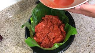 COMO COCINAR COCHINITA PIBIL EN ESTA OLLA CON HOJAS DE PLÁTANO 🔴En vivo [upl. by Wassyngton]