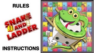 Snakes and Ladders Board Game Rules amp Instructions  Learn How To Play Snake and Ladder Game [upl. by Elenore194]