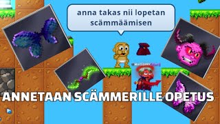 ANNETAAN SCÄMMERILLE OPETUS PIXEL WORLDS SCÄMFAIL [upl. by Tench]