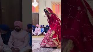 Bride entry and groom with phere Punjabi wedding punjabiweddinghighlights bestpunjabiwedding [upl. by Essilem]