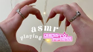 ♡ asmr ♡ playing dress to impress on roblox dimmed gameplay up close whispers [upl. by Ferdinand]