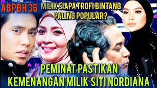 Milik siapa Trofi Bintang paling popularSiti NordianaKhai BaharAina Abdul atau KJ [upl. by Nerti]