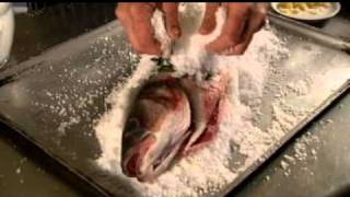 RECIPE  Sea Bass Baked in Salt [upl. by Aihcela]