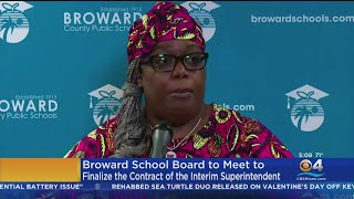 Broward School Board to finalize contract for interim Superintendent [upl. by Reina]