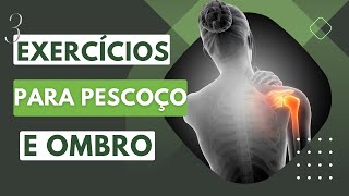 3 dicas de exercícios para aliviar dores nos ombros e pescoço  PARA FAZER EM CASA [upl. by Edorej]