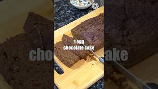 1 EGG MOIST CHOCOLATE CAKE youtube recipe cakerecipe [upl. by Nedyarb710]