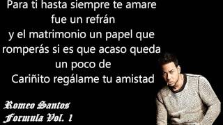 Llevame Contigo  Romeo Santos ♦♦ Letra ♦♦ [upl. by Riley]