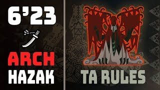 MHW  TA Rules Wiki  Arch Tempered Vaal Hazak Long Sword 623 [upl. by Somerville374]