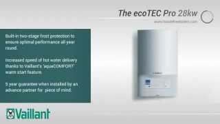 Vaillant ecoTEC Pro 28kw Combi Boiler [upl. by Dammahum]