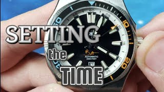 Setting the TimeDate on Your Watch  How to Set Time on Sellita SW2001 [upl. by Grail]