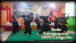 Penampilan Randai SMPN 3 Sungai Pua KabAgam Galanggang Surau Giriang Giriang [upl. by Jemie11]