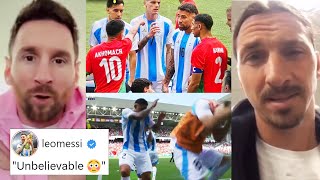 Famous Reaction On Argentina vs Morocco Big Controversial Match  Morocco Fan Attack Players [upl. by Arries660]