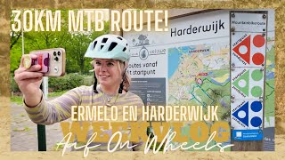 30KM MOUNTAINBIKEN ROUTE KOMOOT ERMELO EN HARDERWIJK  MTB LUNA HHW・VLOG 136  Aaf on Wheels © [upl. by Jefferson]