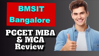 BMSIT college Yelahanka BangaloreBMS institute of TechnologyBMSIT mbapgcet mca reviewPgcet 2024 [upl. by Inahpit]