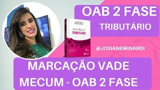 Como Fazer a Marcação em Seu Vade Mecum  OAB 2 FASE em Tributário [upl. by Erik899]