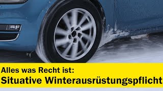 Alles was Recht ist Situative Winterausrüstungspflicht in Österreich  ÖAMTC [upl. by Turino]