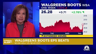 Walgreens posts earnings beat but slashes quarterly dividend nearly in half [upl. by Leagiba603]