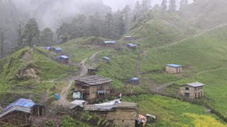 Simple Nepali Rural Village in Mountain  Life with Beautiful Nature  IamSuman [upl. by Gariepy]