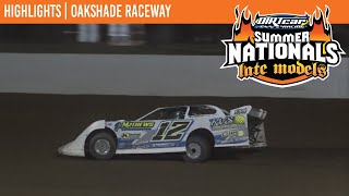 DIRTcar Summer Nationals Late Models  Oakshade Raceway  July 13 2024  HIGHLIGHTS [upl. by Broderic]