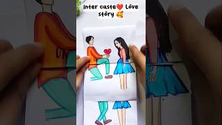 Inter caste love story😮❤🥰sadlovestory storyart lovestory KhushiDrawingAcademy1 [upl. by Caroline]