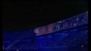 Torch ignited on Beijing 2008 olympic opending ceremony [upl. by Anaeerb634]