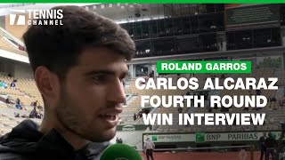 Carlos Alcaraz Building Confidence and Swinging Freely  2024 Roland Garros Fourth Round [upl. by Liggett]