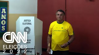 Após voto Bolsonaro diz que espera que quotdata povoquot se faça valer  CNN ELEIÇÕES [upl. by Lucienne696]