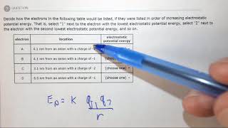 16c Understanding how electrostatic potential energy scales with charge and separation [upl. by Namor637]