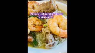 Bihon soup with grilled shrimp [upl. by Rosanne184]