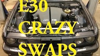 Top 10 BMW E30 Most Impressive Swaps [upl. by Noiemad90]