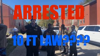 Arrested For Recording On Sidewalk  Interference  firstamendmentrights firstvlog [upl. by Alderson]