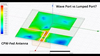 7 CPWFed Planar Monopole Antenna  How to assign Wave Port or Lumped Port Excitation [upl. by Henleigh]